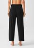 Cozy Organic Cotton Interlock Wide-Leg Pant