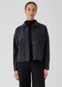 Lightweight Boiled Wool Classic Collar Jacket in Regenerative Wool