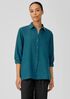 Handkerchief Linen Classic Collar Shirt