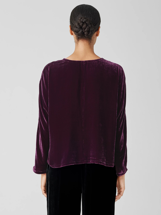 Velvet V-Neck Top