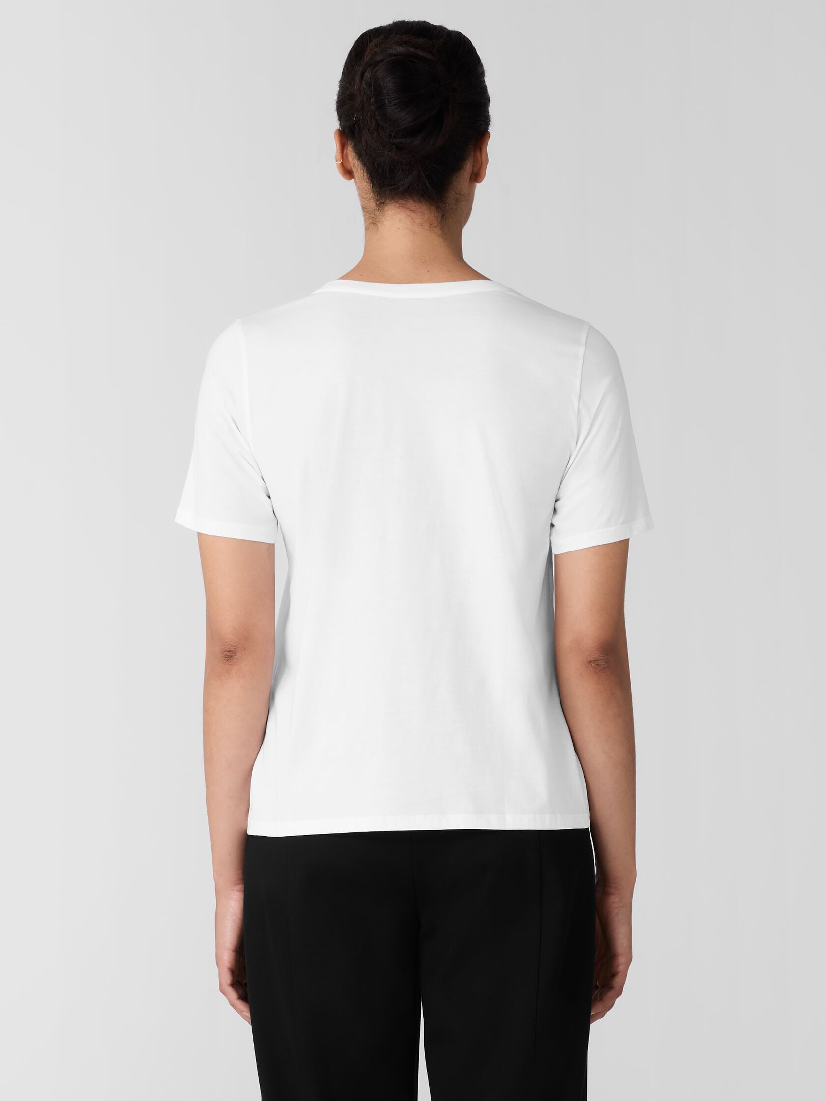 Organic Pima Cotton Jersey Round Neck Tee
