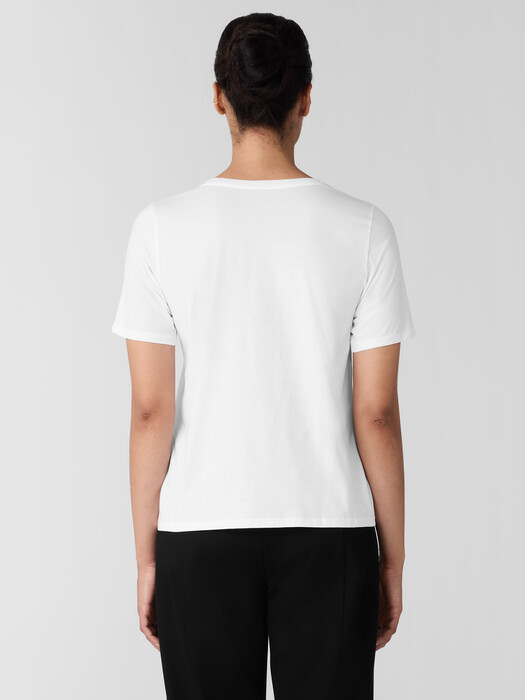 Organic Pima Cotton Jersey Round Neck Tee