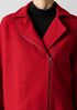 Lightweight Boiled Wool Motorcycle Jacket in Regenerative Wool