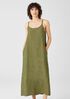 Washed Organic Linen Delave Cami Dress