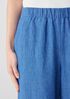 Washed Organic Linen D&eacute;lav&eacute; Wide-Leg Pant