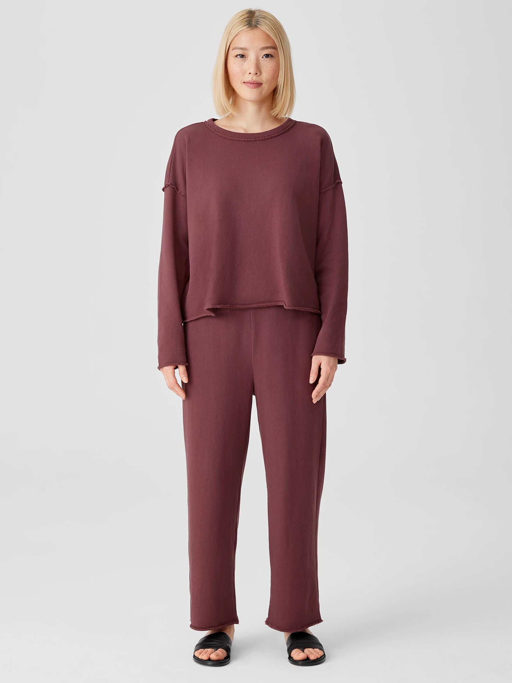 Lightweight Organic Cotton Terry Box-Top