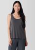 Stretch Silk Jersey Scoop Neck Tank