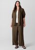 Organic Linen High Collar Jacket