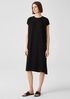 Viscose Jersey Crew Neck Dress