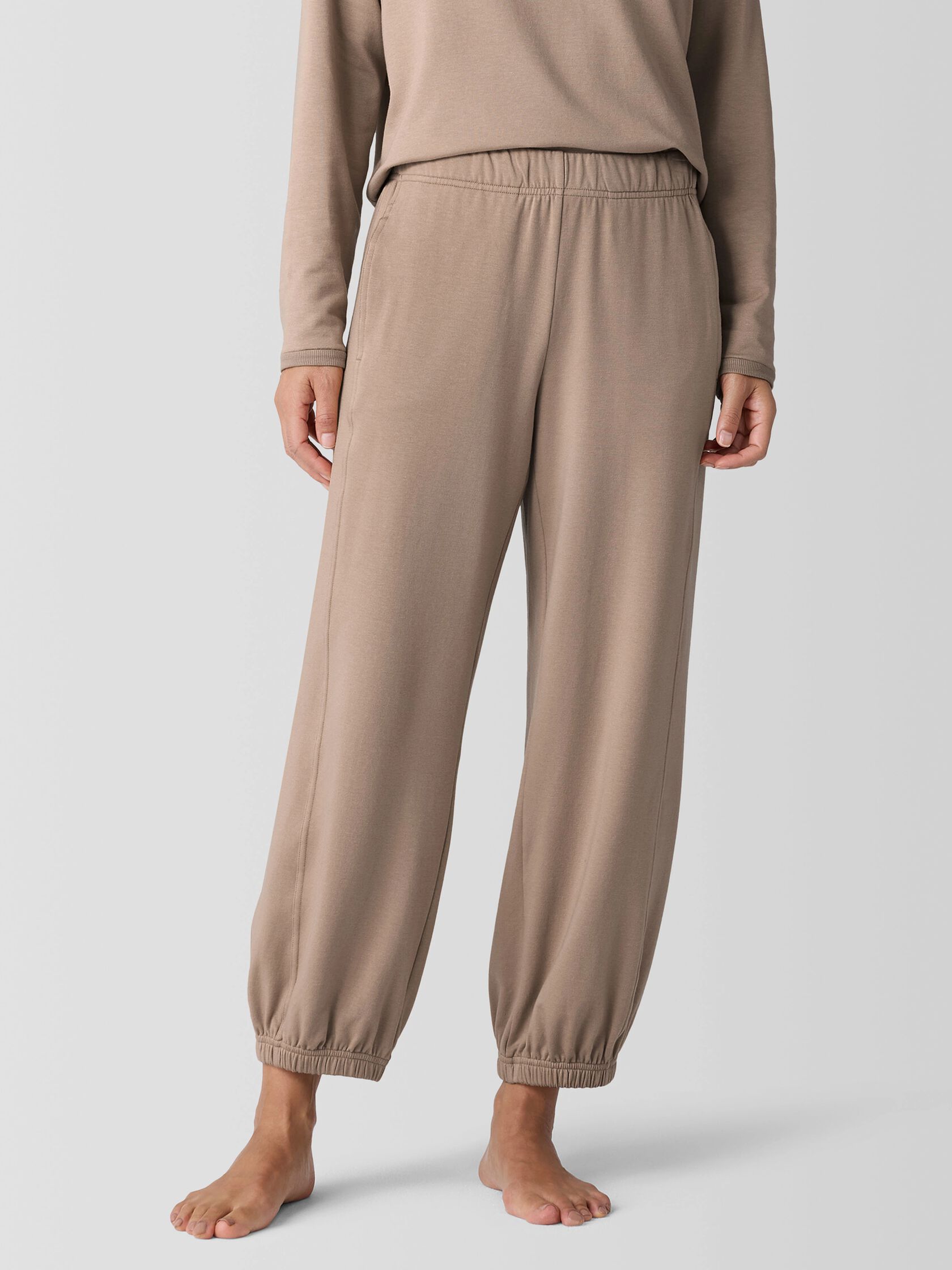 Cozy Brushed Terry Hug Lantern Jogger Pant