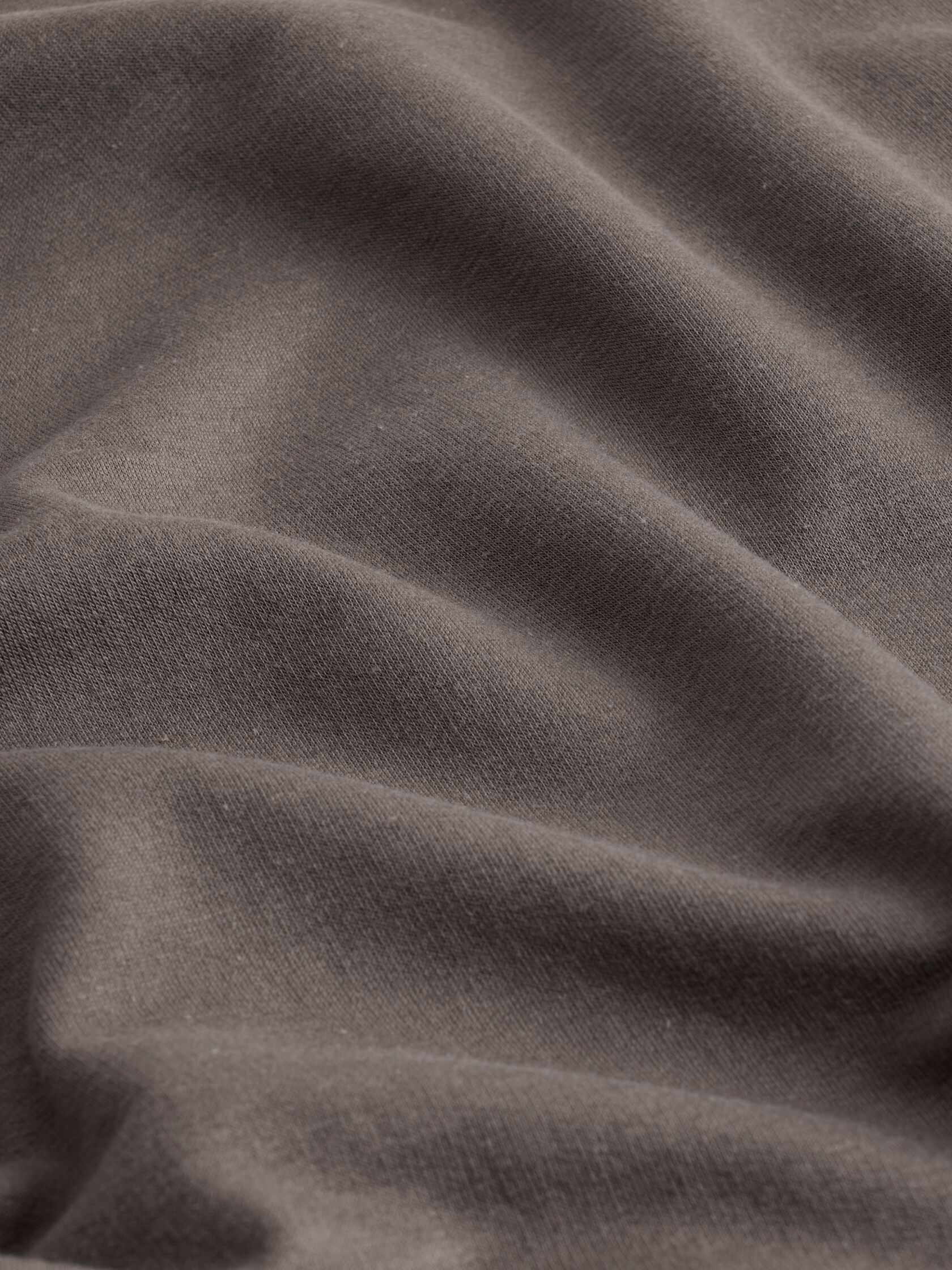 Cozy Brushed Terry Hug Crew Neck Long Top