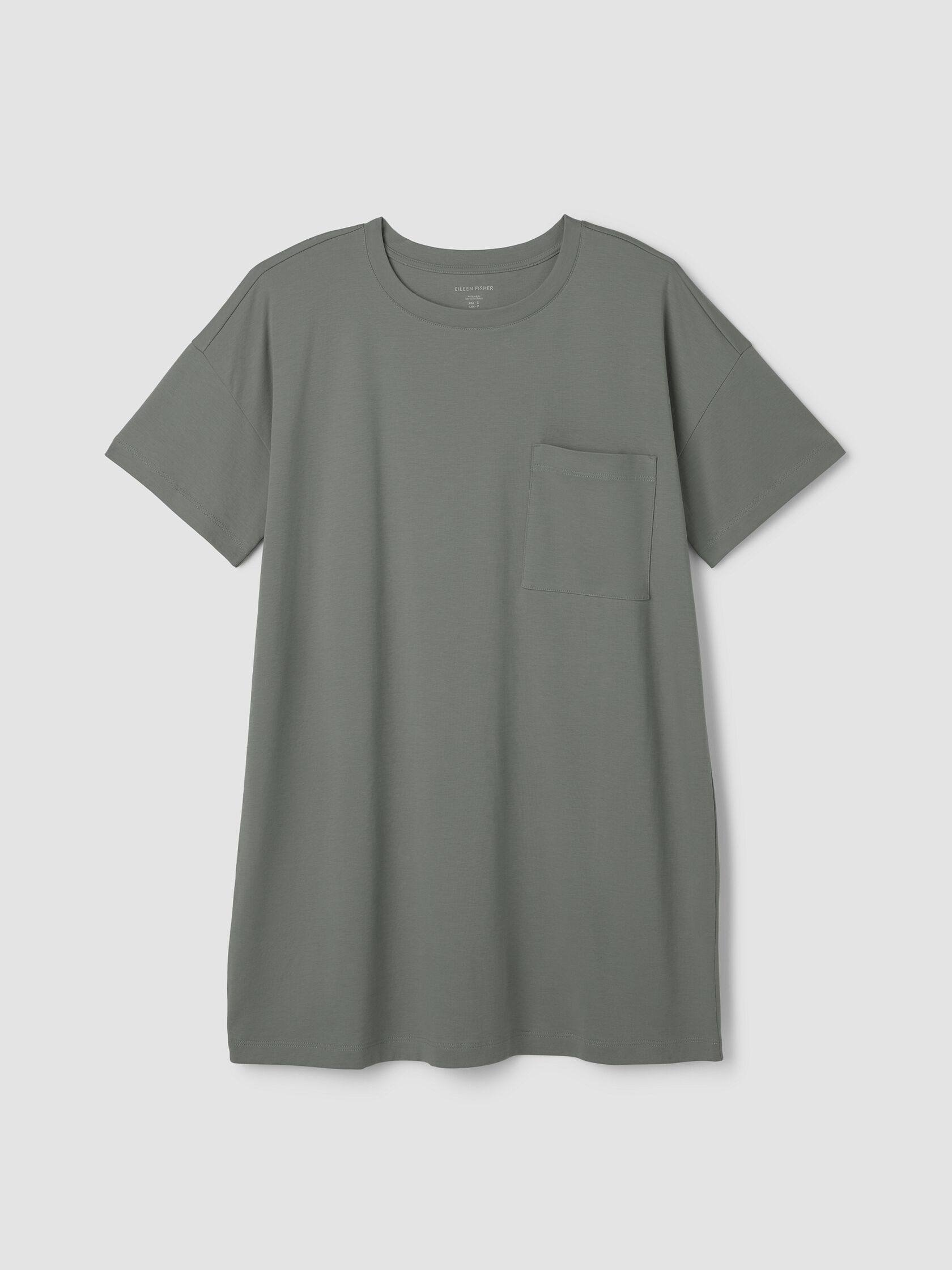 Organic Cotton Interlock Crew Neck Sleep Dress