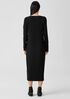 Stretch Jersey Knit Jewel Neck Dress