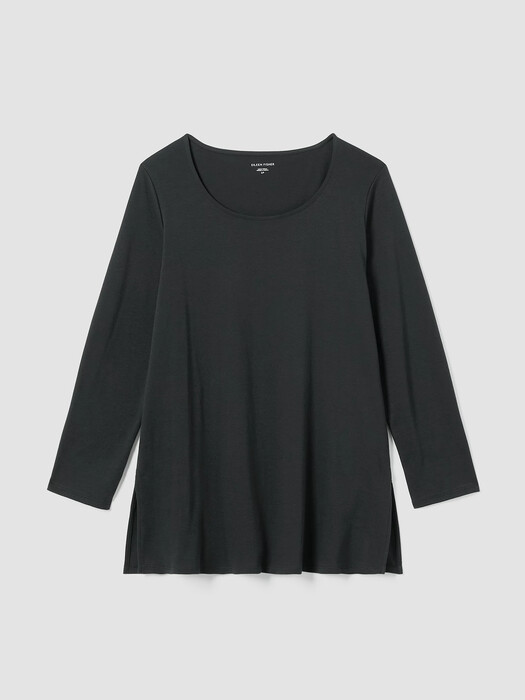 Organic Cotton Interlock Long Sleep Top