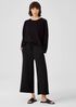 Organic Cotton French Terry Wide-Leg Pant