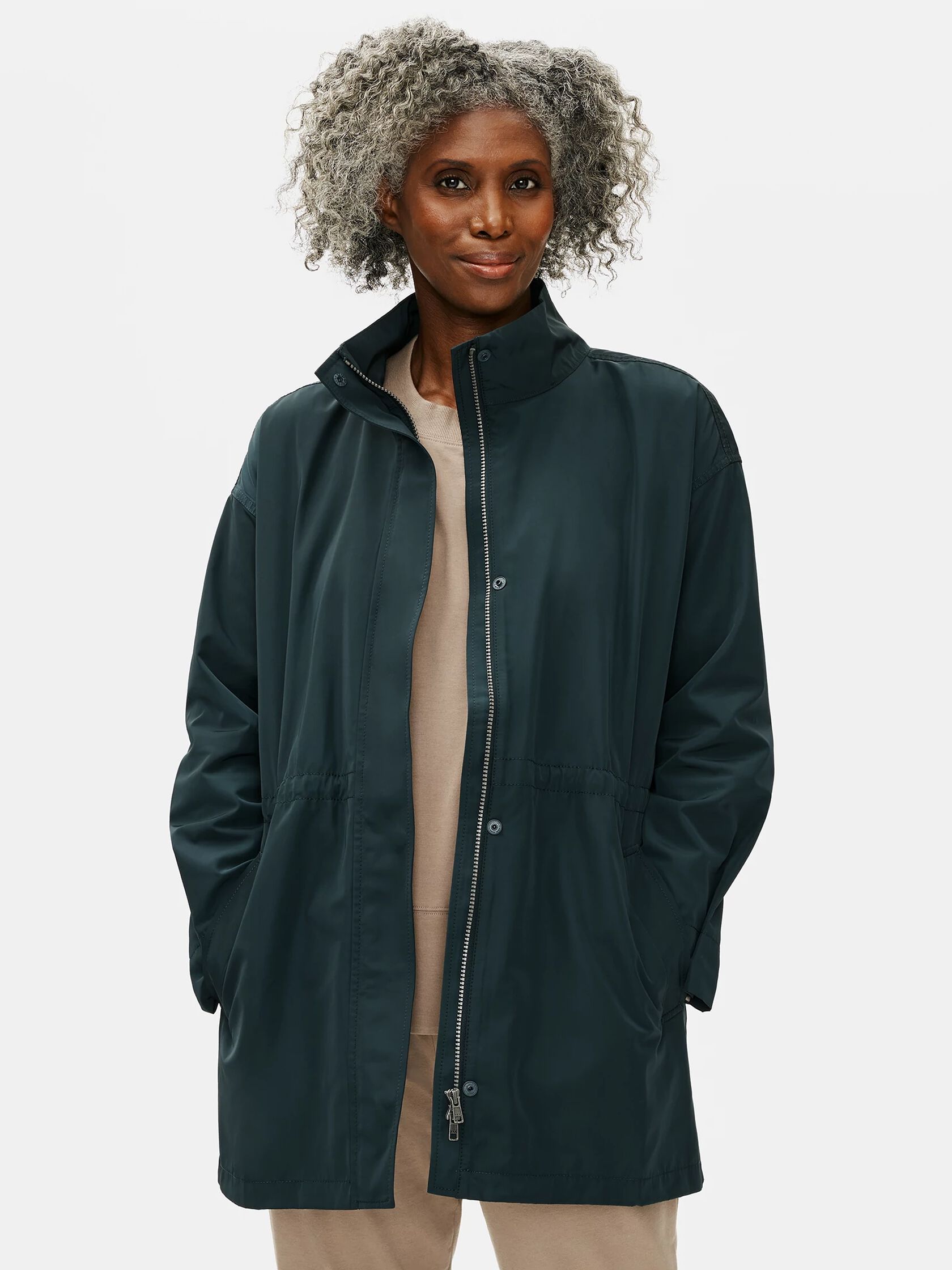 Recycled Polyester Anorak Coat