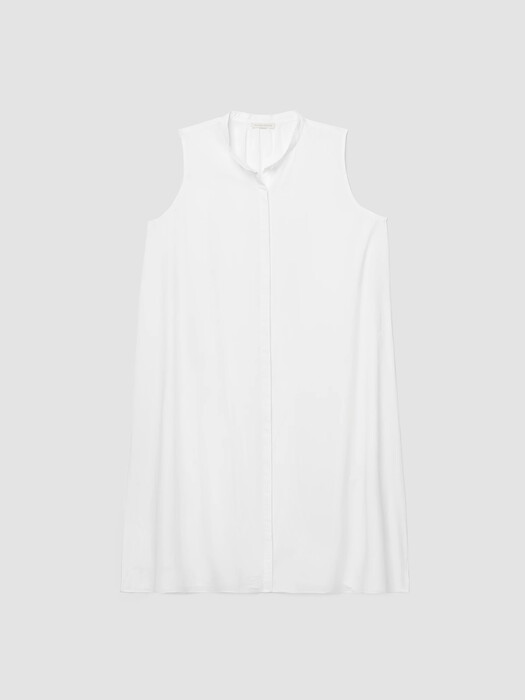 Washed Organic Cotton Poplin Sleeveless Dress