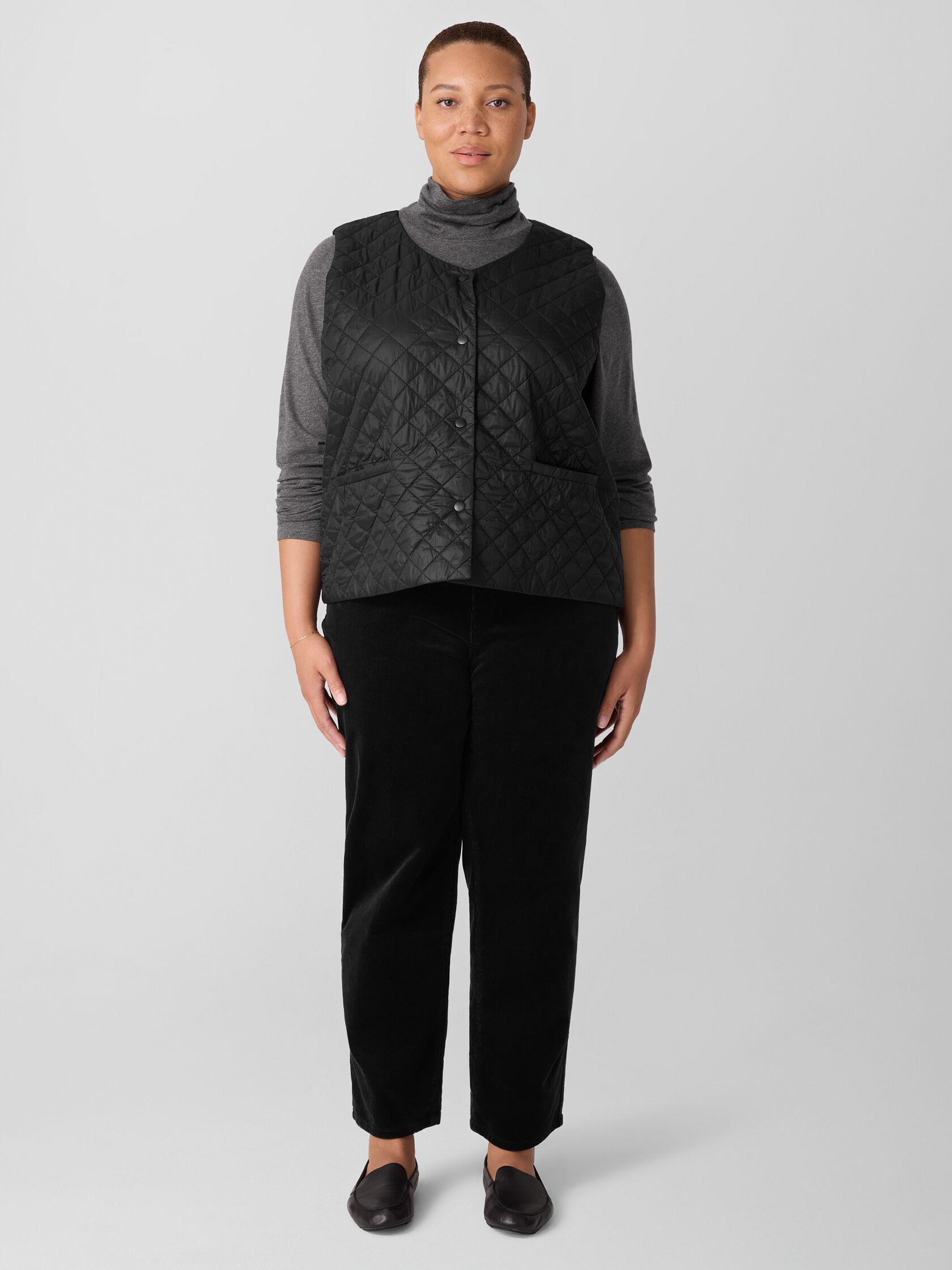 Organic Cotton Stretch Corduroy Straight Pant