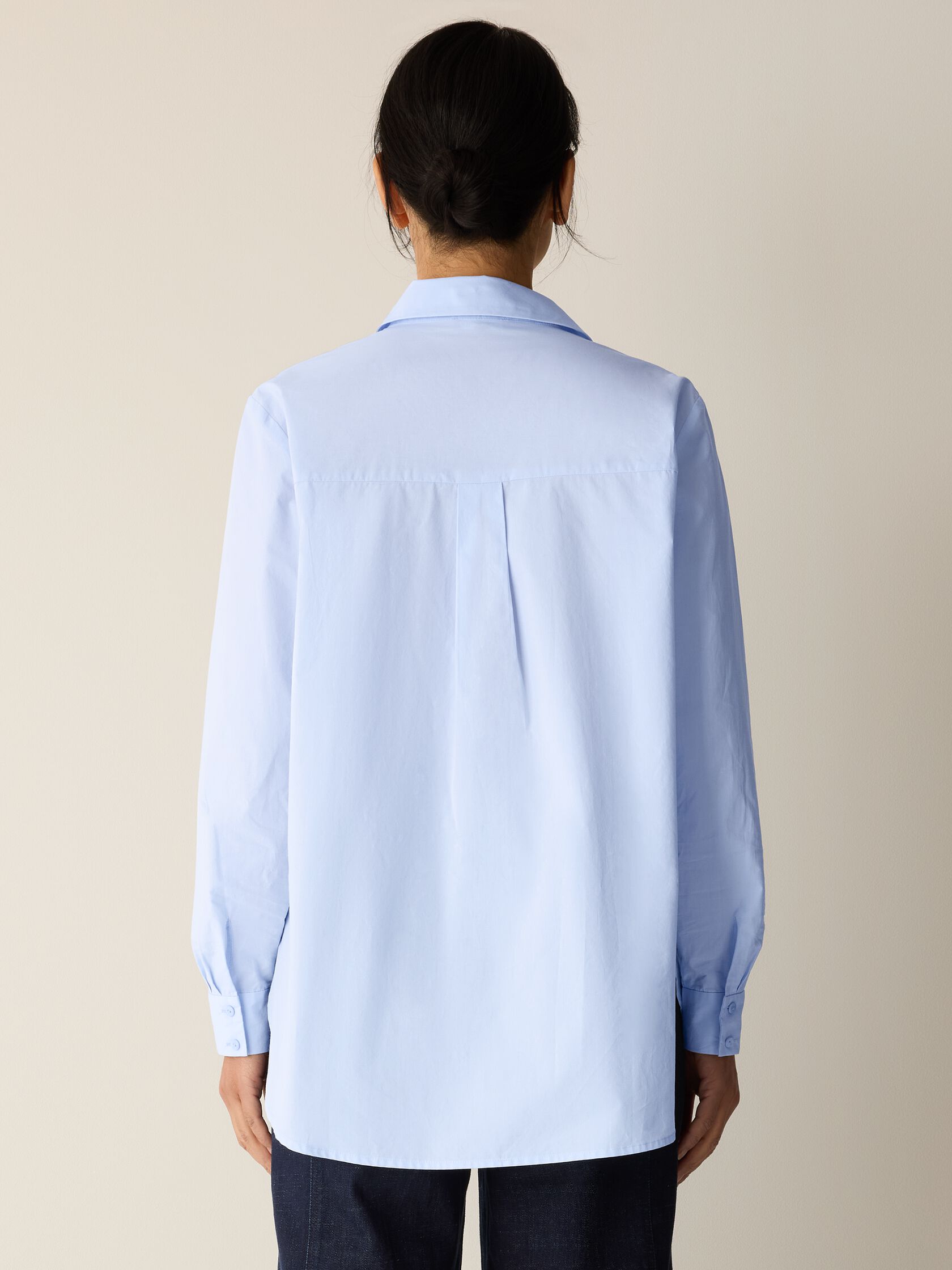 Organic Cotton Poplin Classic Collar Shirt