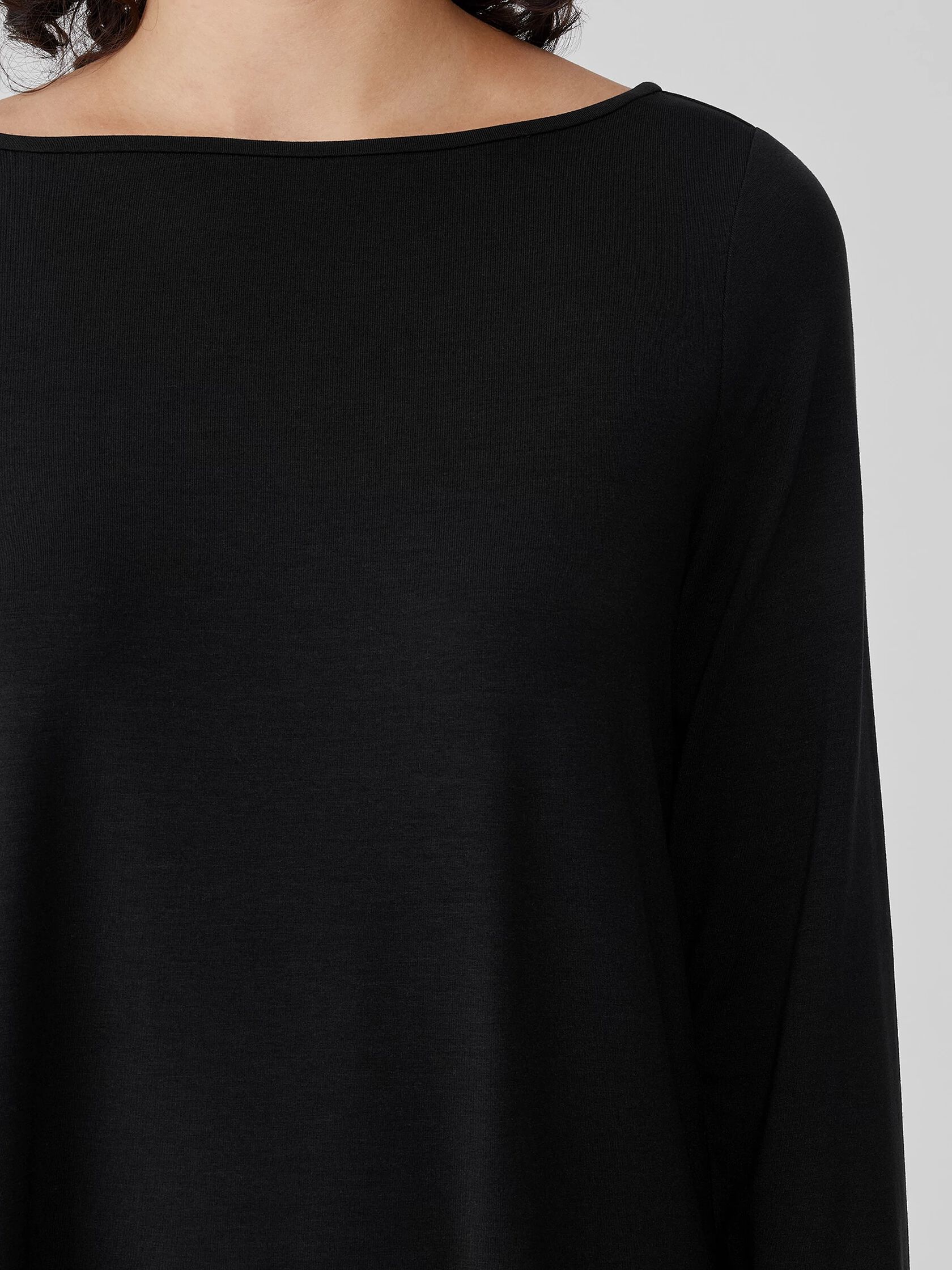 Fine Jersey Bateau Neck Top
