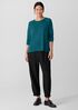 Superfine Merino Crew Neck Top in Regenerative Wool