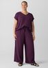 Organic Cotton Lofty Gauze Wide-Leg Pant