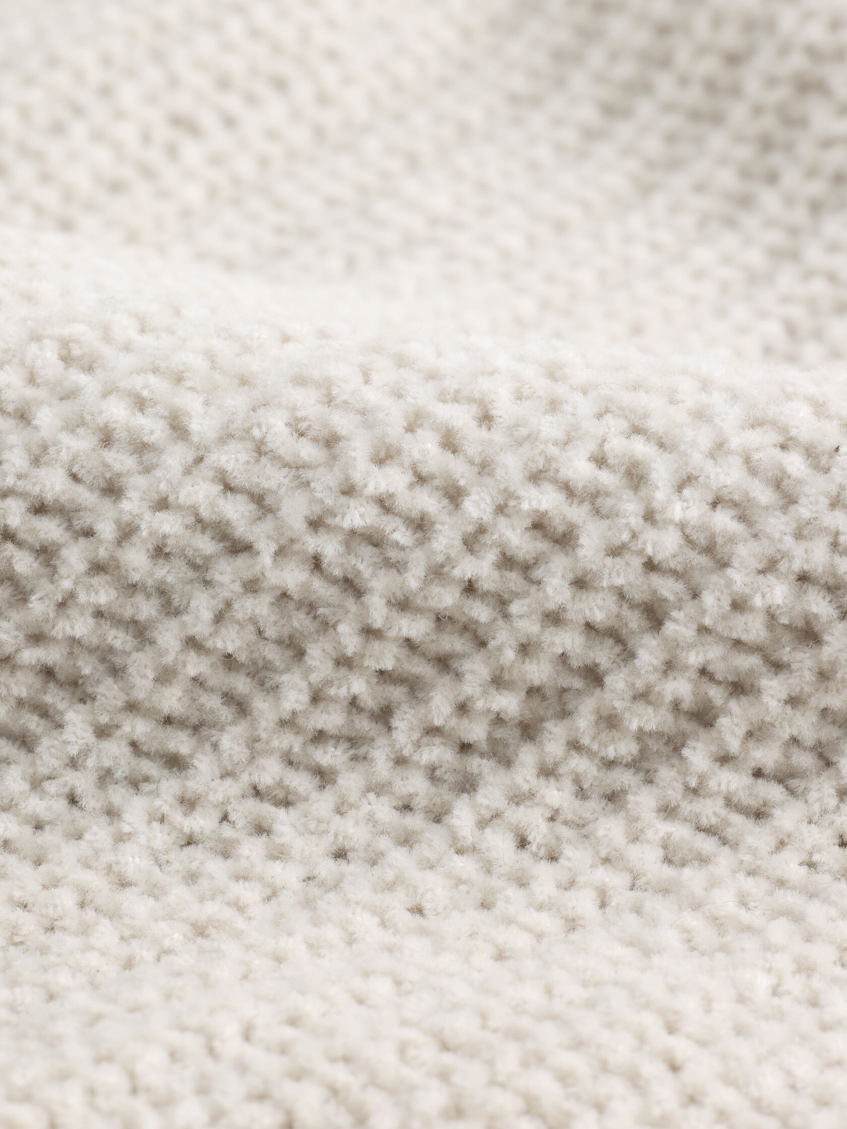 Organic Cotton Chenille&nbsp;Crew Neck Cardigan