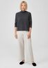 Boiled Wool Jersey Straight Pant