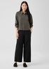 Cotton Hemp Stretch Wide-Leg Pant