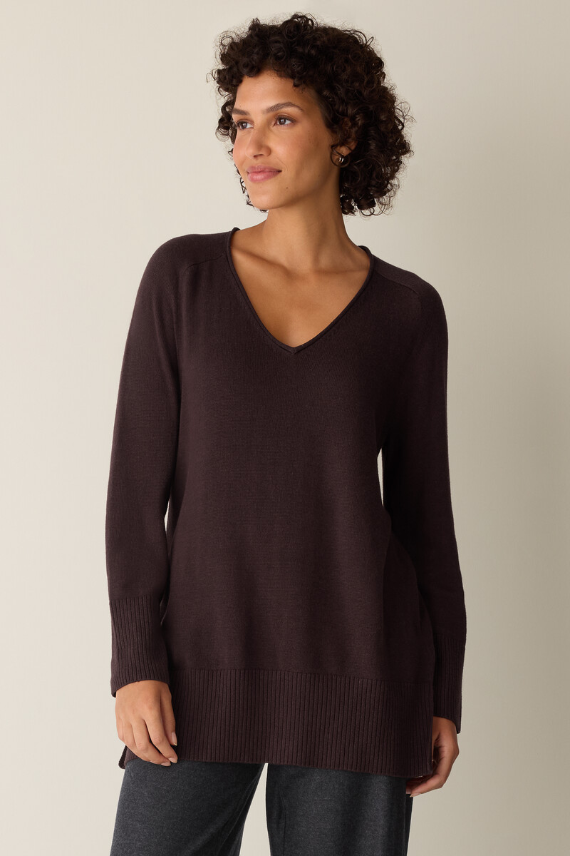 Peruvian Cotton Blend V-Neck Top Peruvian Cotton Blend V-Neck Top
