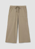 Pima Cotton Stretch Jersey Wide-Leg Pant