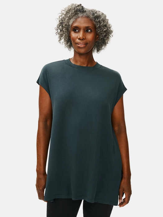 Fine Jersey Crew Neck Tunic