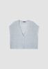 Organic Linen Cotton Short-Sleeve Cardigan