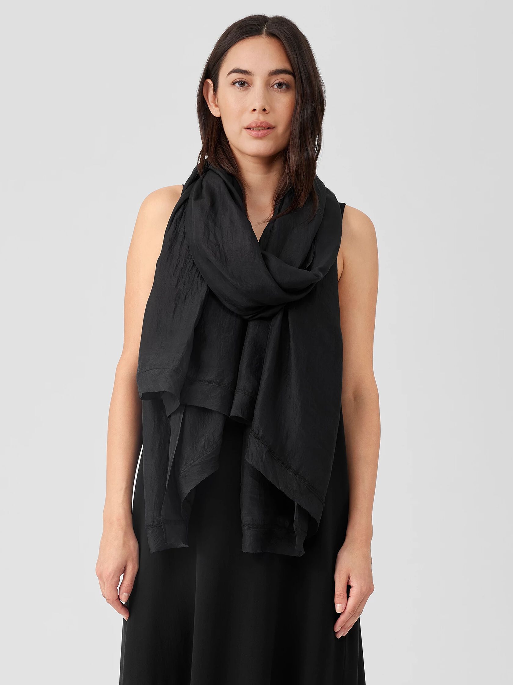 Washed Silk Parachute Scarf