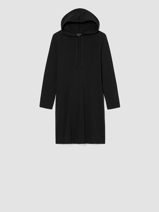 Traceable Organic Cotton Jersey Hooded Dress | EILEEN FISHER Traceable Organic Cotton Jersey Hooded Dress | EILEEN FISHER