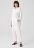 Organic Handkerchief Linen Mandarin Collar Shirt