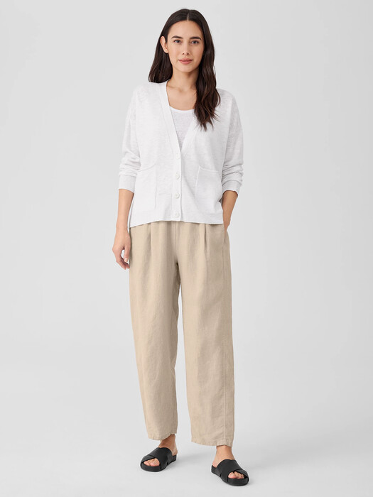 Organic Linen Cotton Slub Cardigan