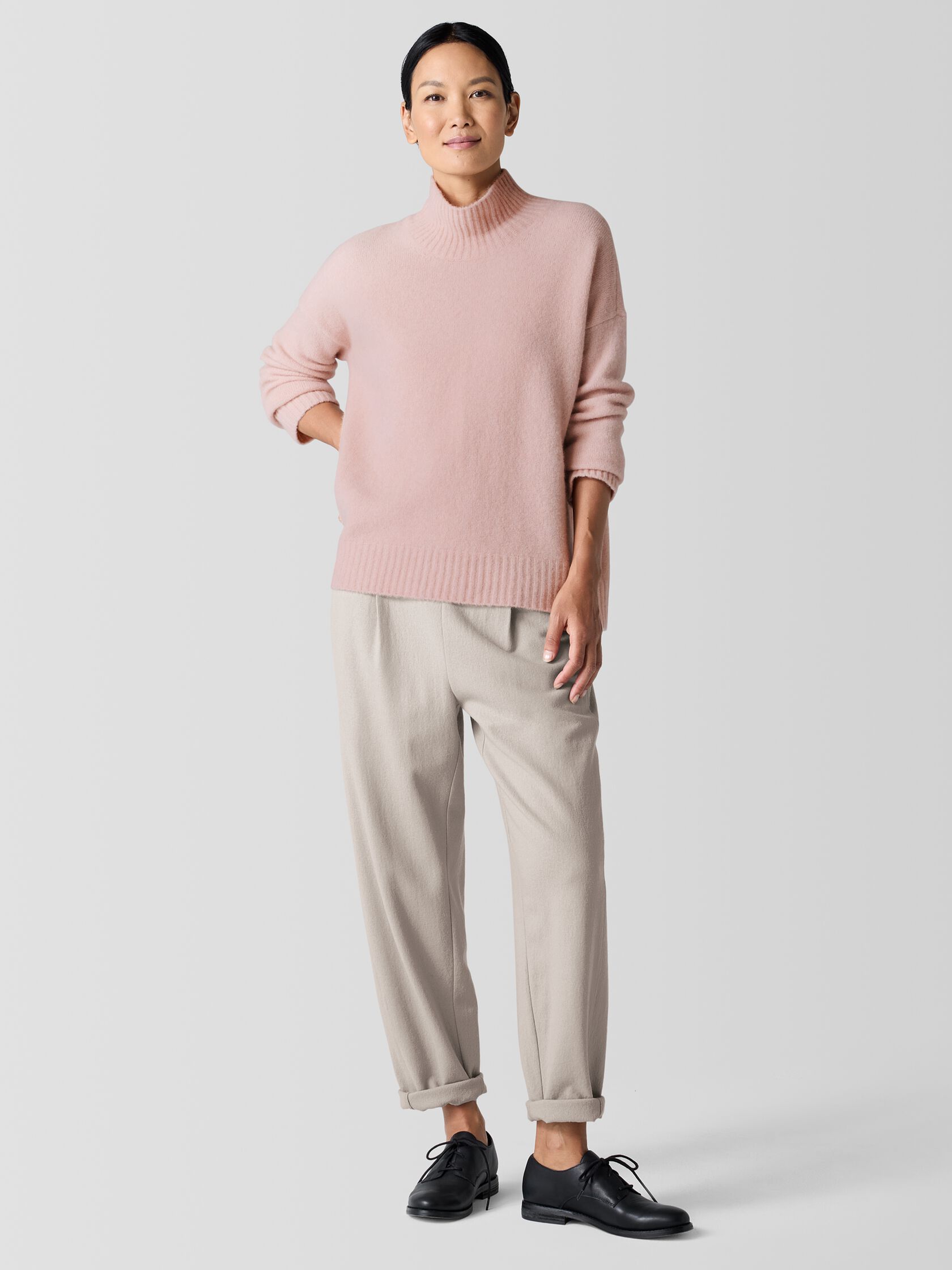 Cashmere Silk Bliss Turtleneck Box-Top