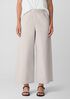 Washed Organic Cotton Poplin Wide-Leg Pant
