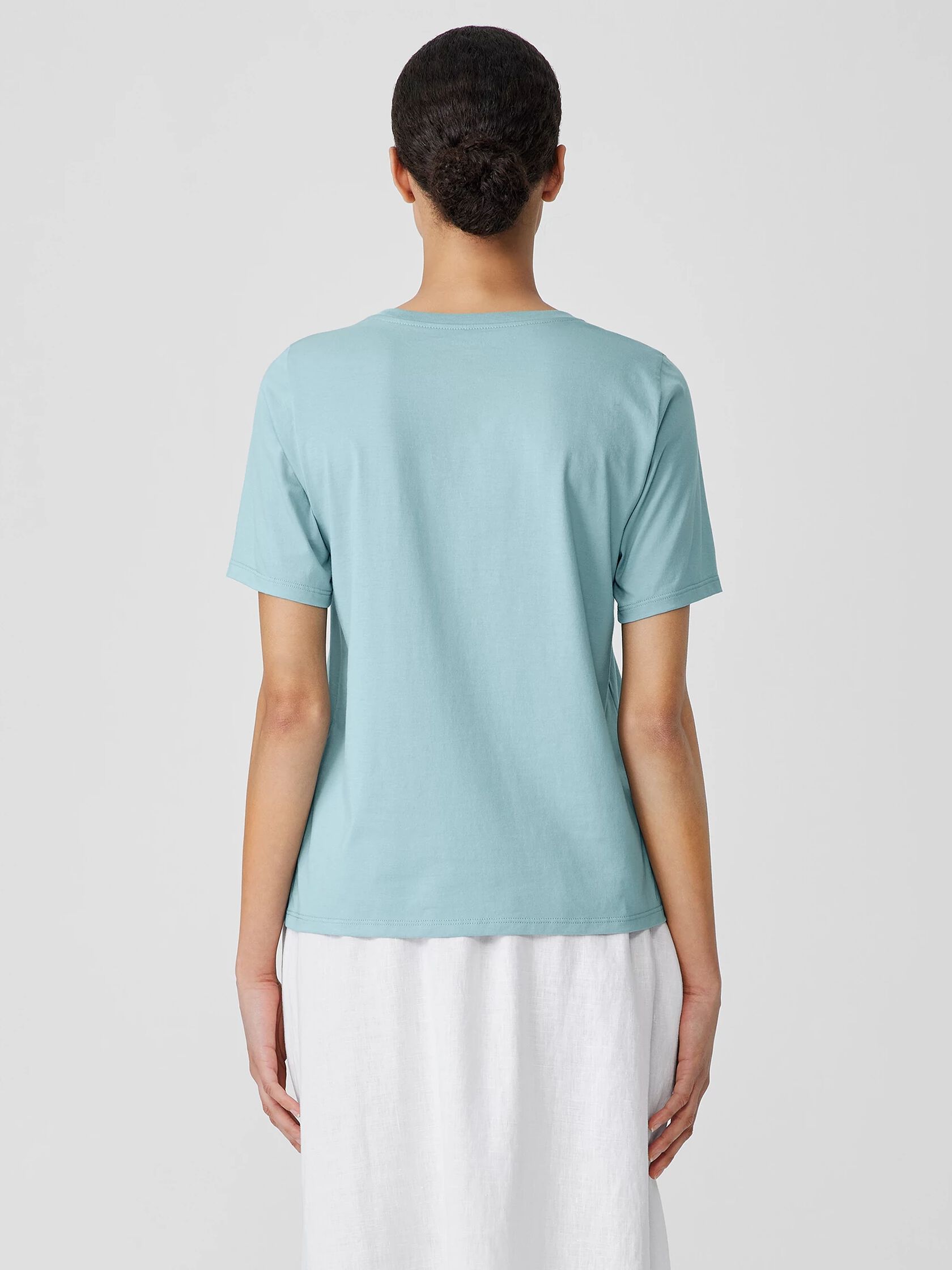Organic Pima Cotton Jersey Round Neck Tee