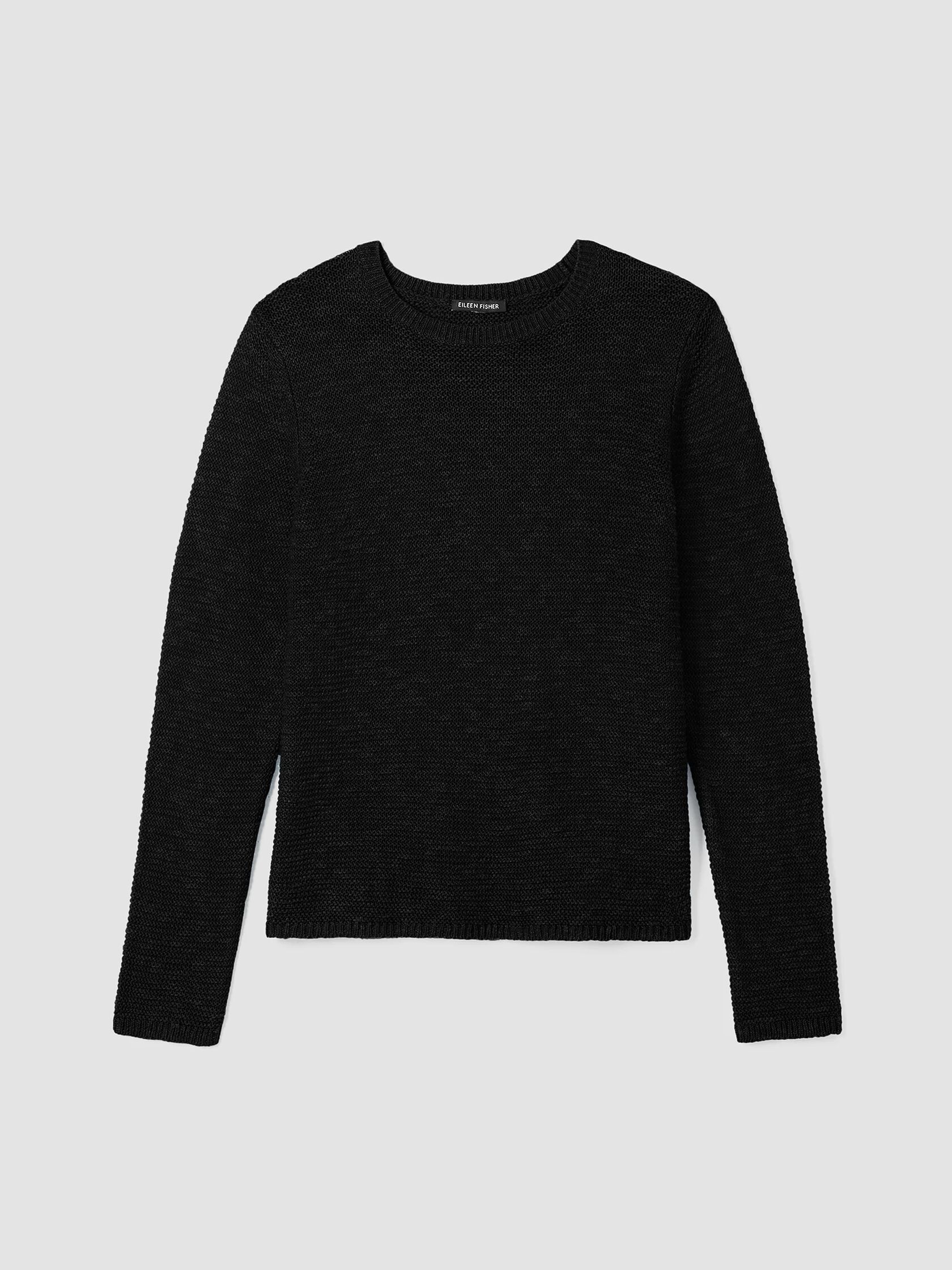 Organic Linen Cotton Slub Crew Neck Top