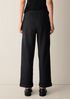 M&eacute;lange Felted Wool Jersey Straight Cuffed Pant in Regenerative Wool