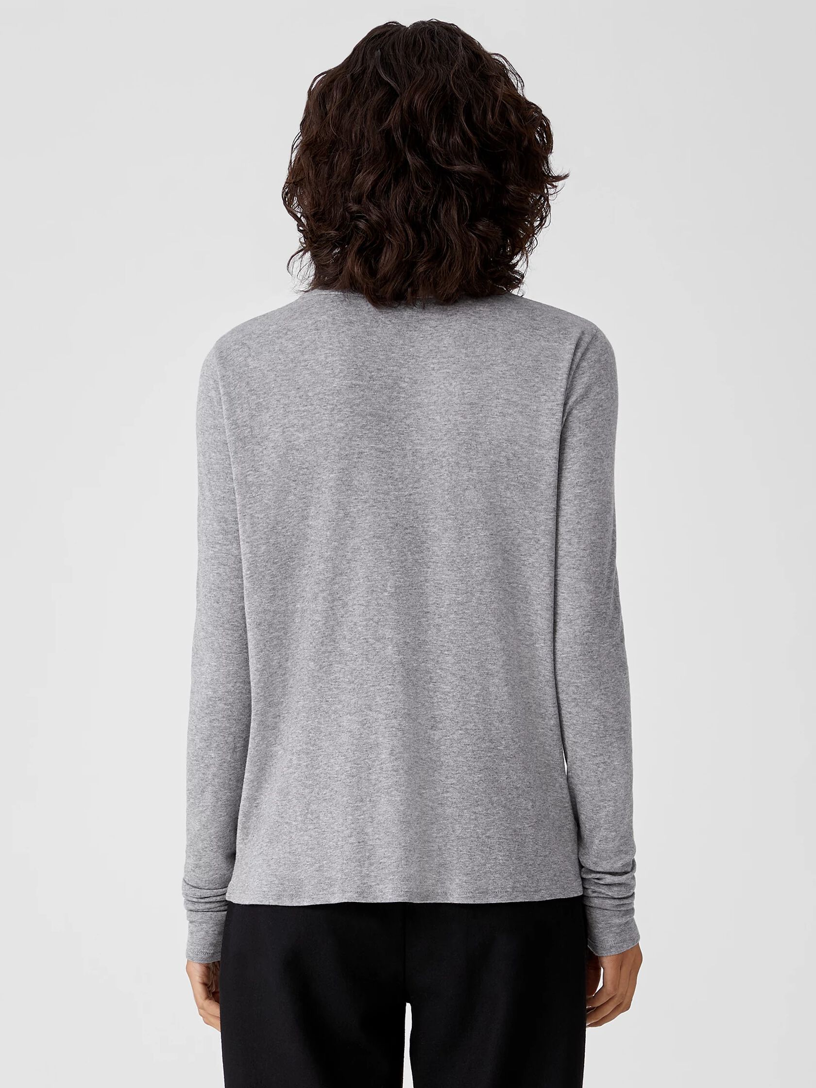 Ribbed Organic Pima Cotton Blend Top