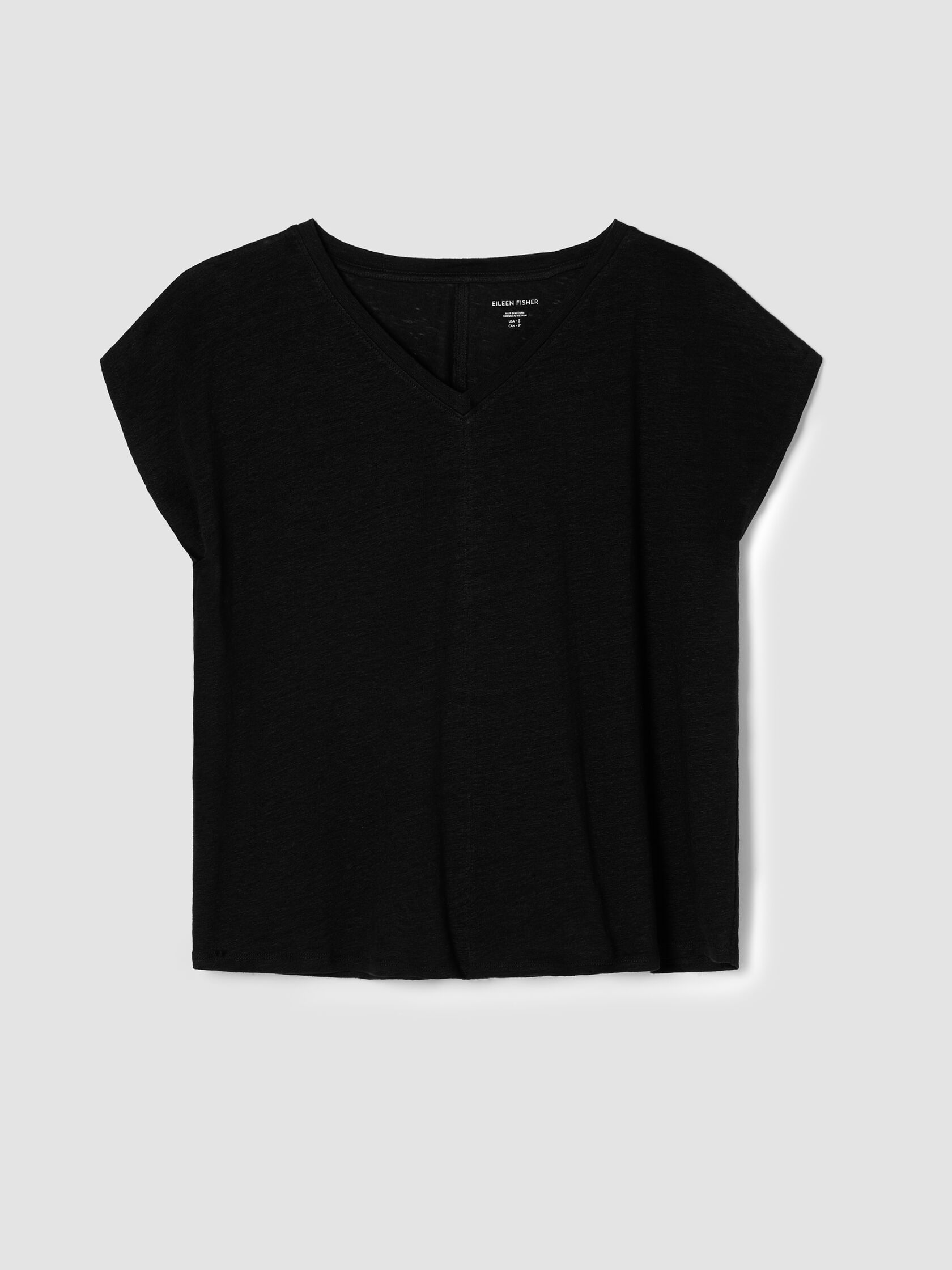 Organic Linen Jersey V-Neck Tee