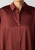 Stretch Silk Charmeuse Classic Collar Shirt