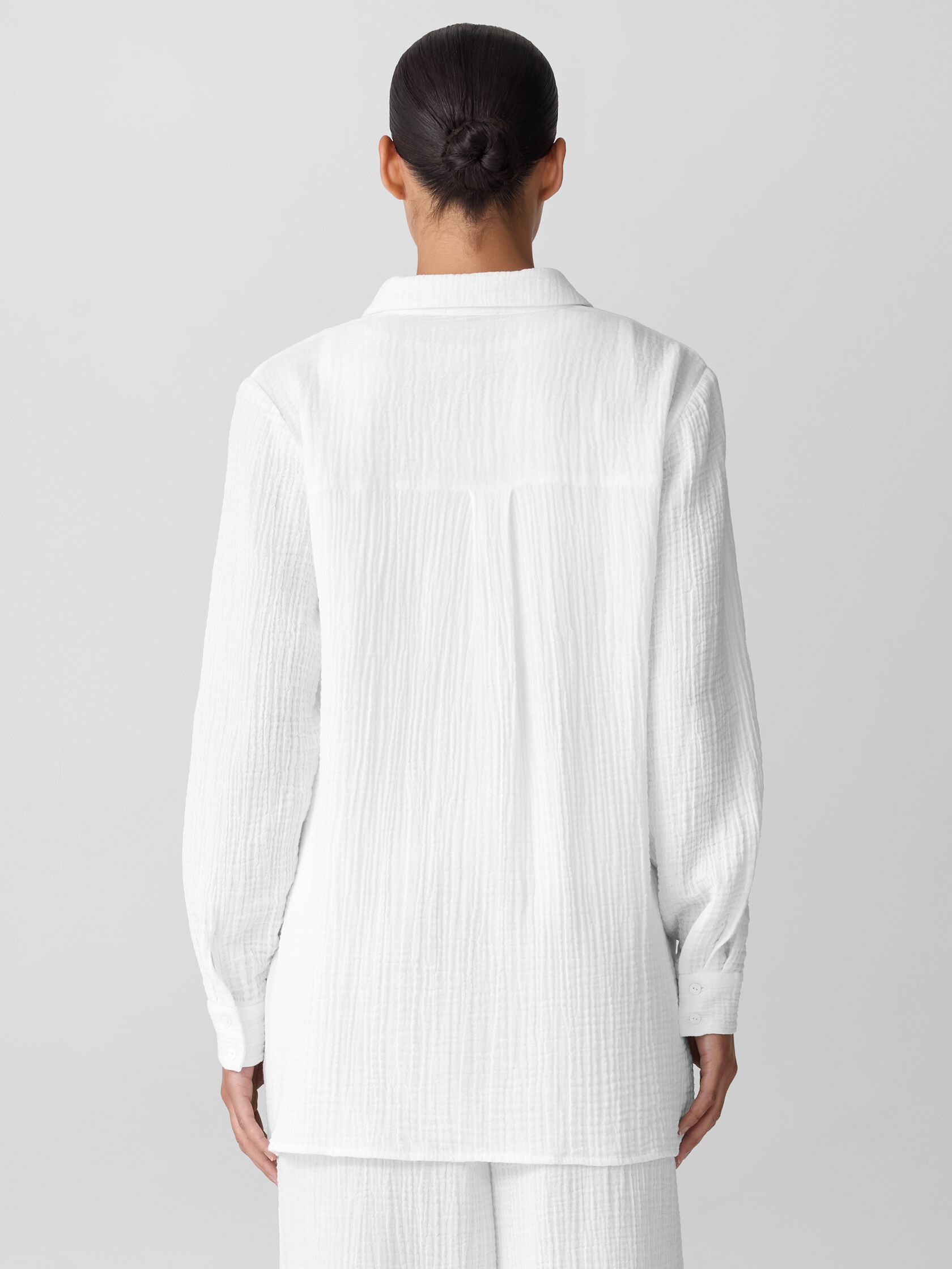 Organic Cotton Lofty Gauze Classic Collar Shirt