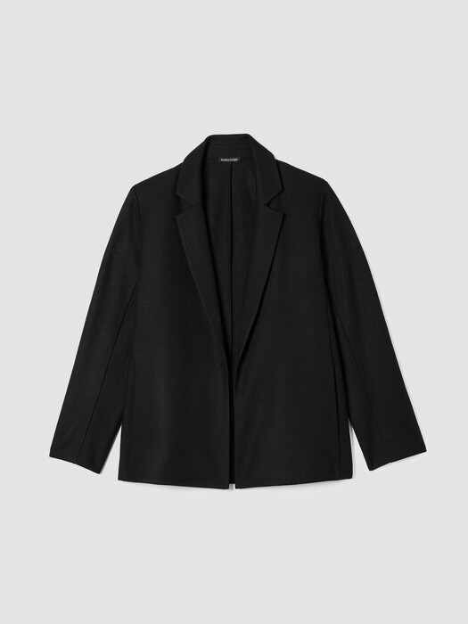 Felted Wool Jersey Blazer in Regenerative Wool