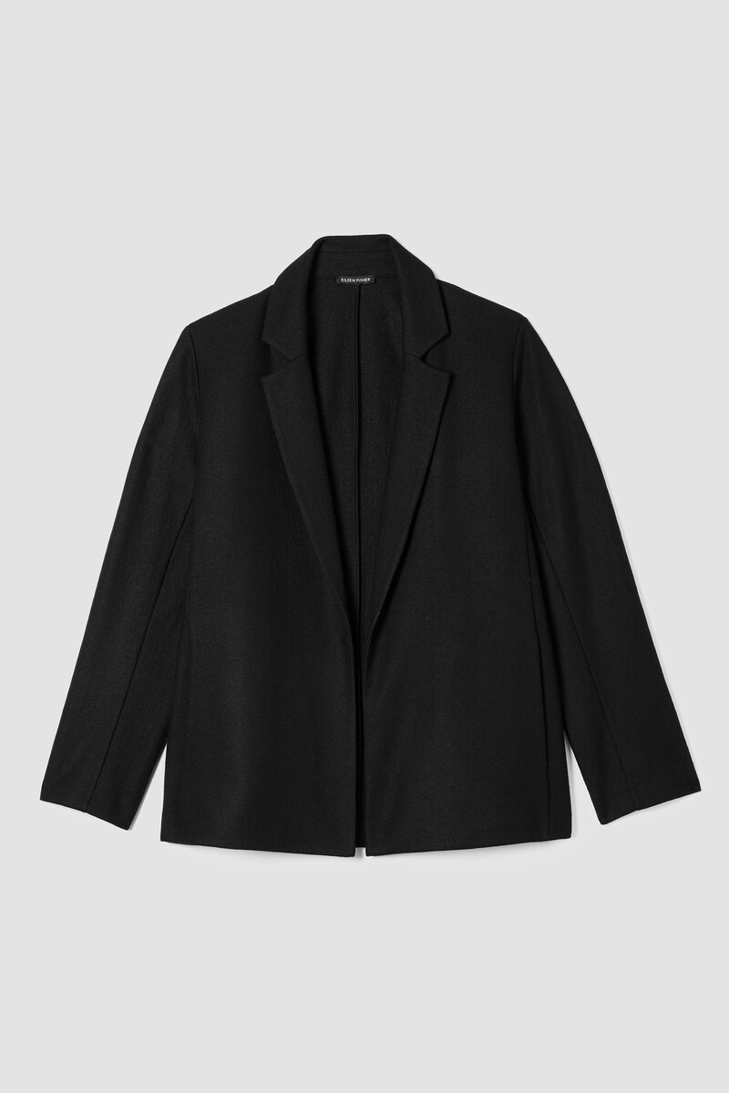 Felted Wool Jersey Blazer in Regenerative Wool Felted Wool Jersey Blazer in Regenerative Wool