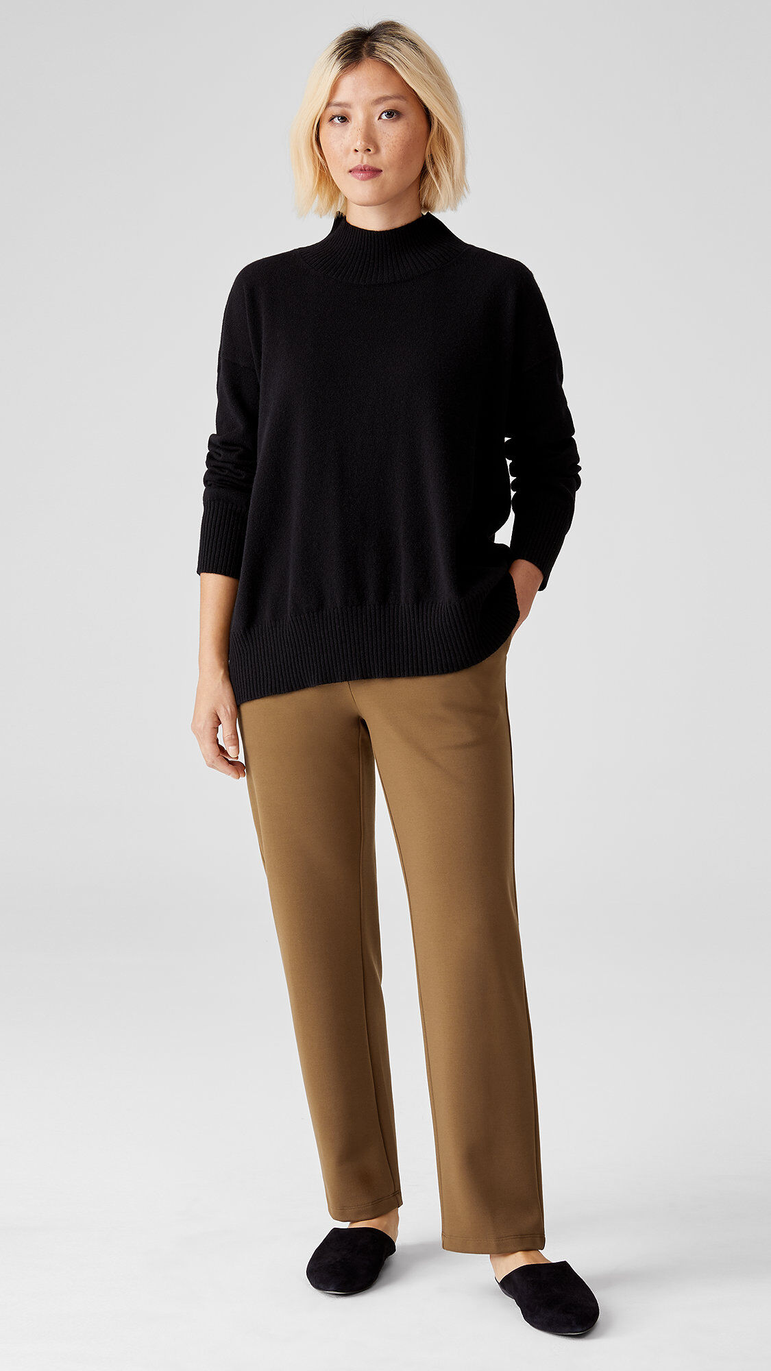 Flex Ponte Slouchy Ankle Pant