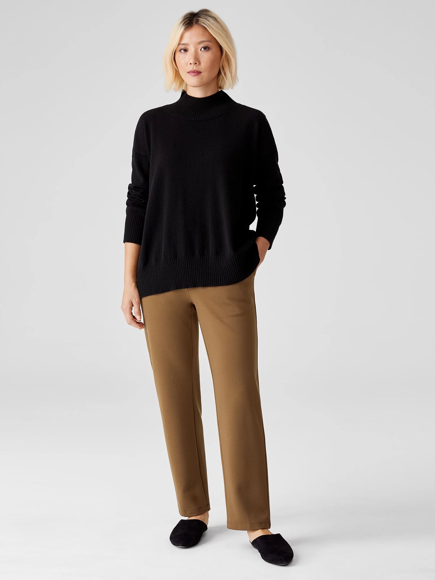 Flex Ponte Slouchy Ankle Pant